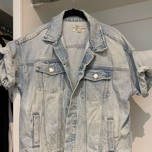Current Elliot short sleeve denim jacket